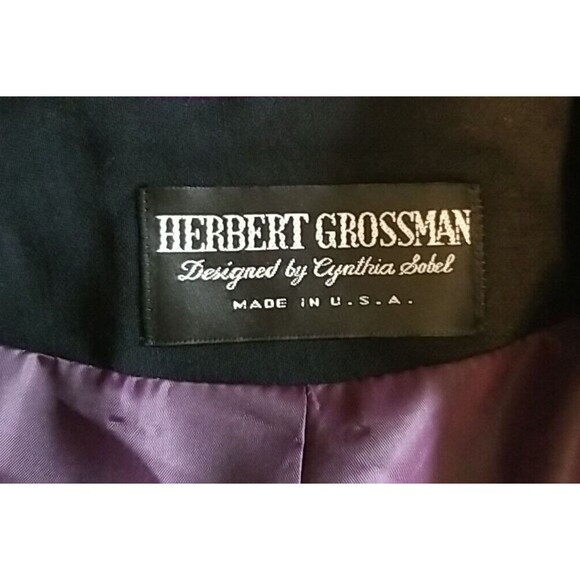 Herbert Grossman Cynthia Sobel Blazer Wool Blend 16 Purple NWT Vintage - Picture 8 of 14